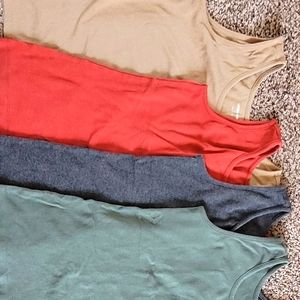 Lot of 4 Land's End Medium Tank Tops
